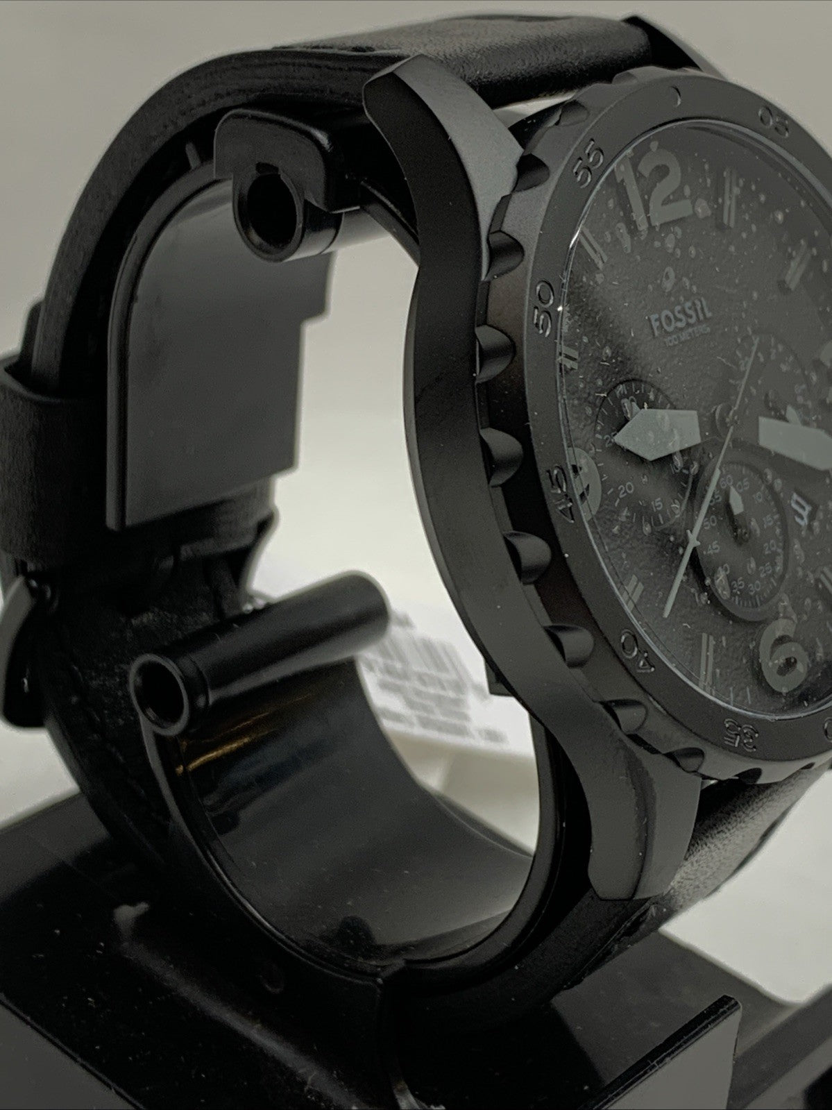 Fossil Chronograph Dial Quartz Men's Watch JR1354 Strap Stainless Steel Black