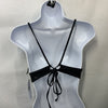 Hurley Womens Standard Bralette Top HT1233 Size L Black Front Keyhole Bikini Top