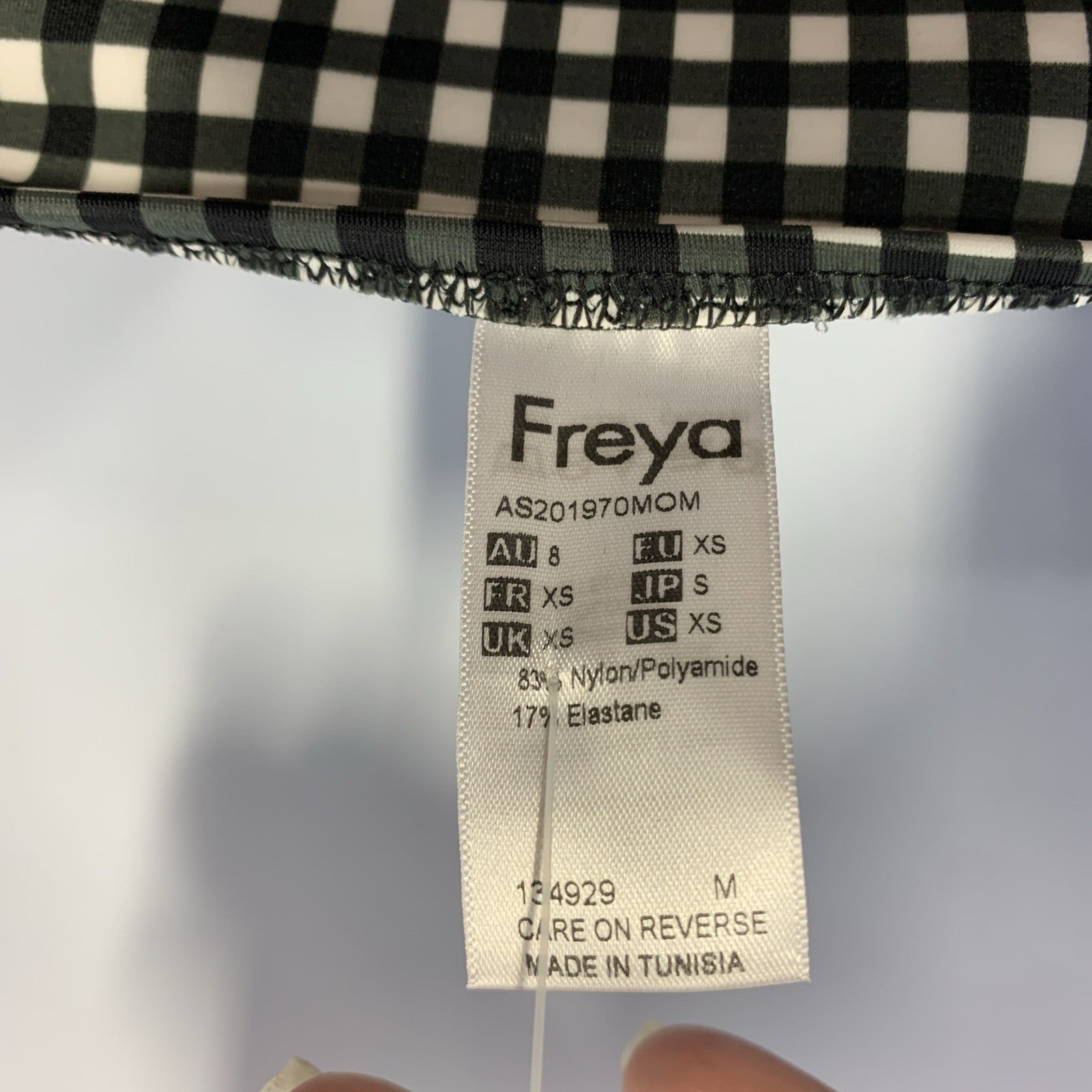 Freya Check In Bikini Brief Mid Rise Bottom Underwear Swimwear AS201970MOM XS