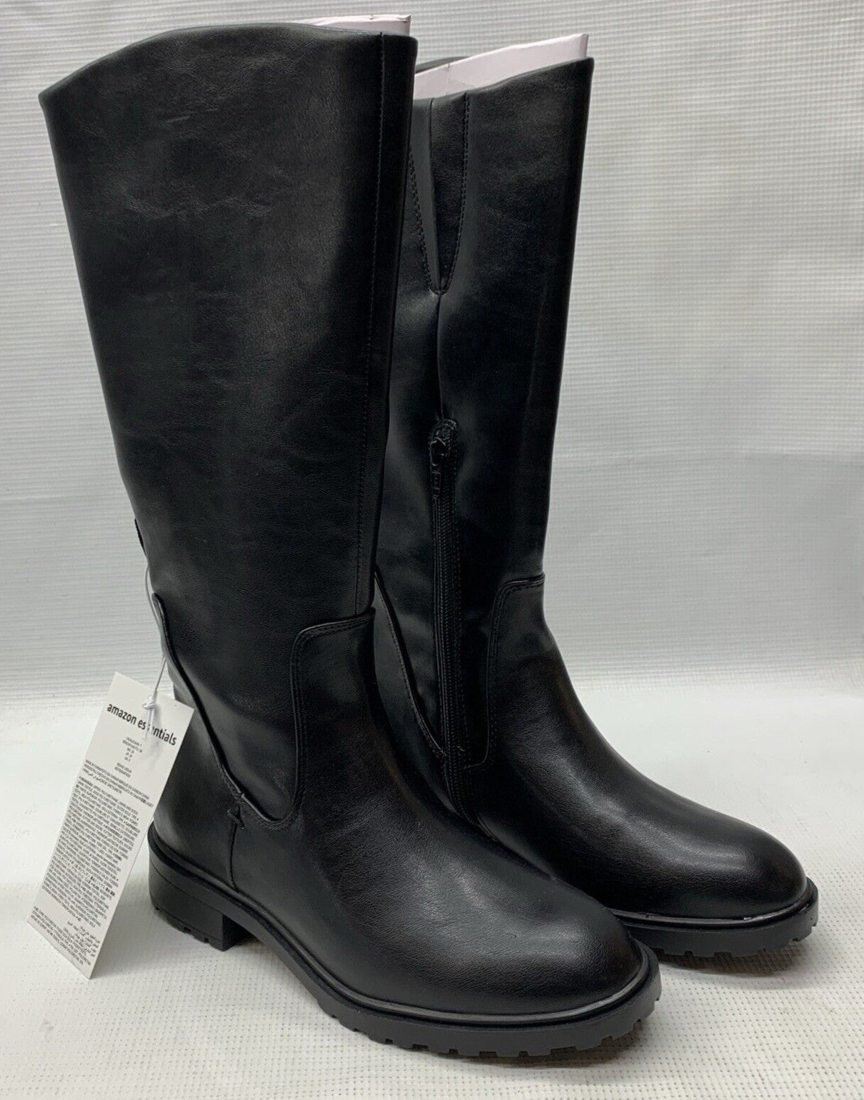 Amazon Essentials Women’s Tall Riding Boots Size 9.5WC Women's Knee High Black