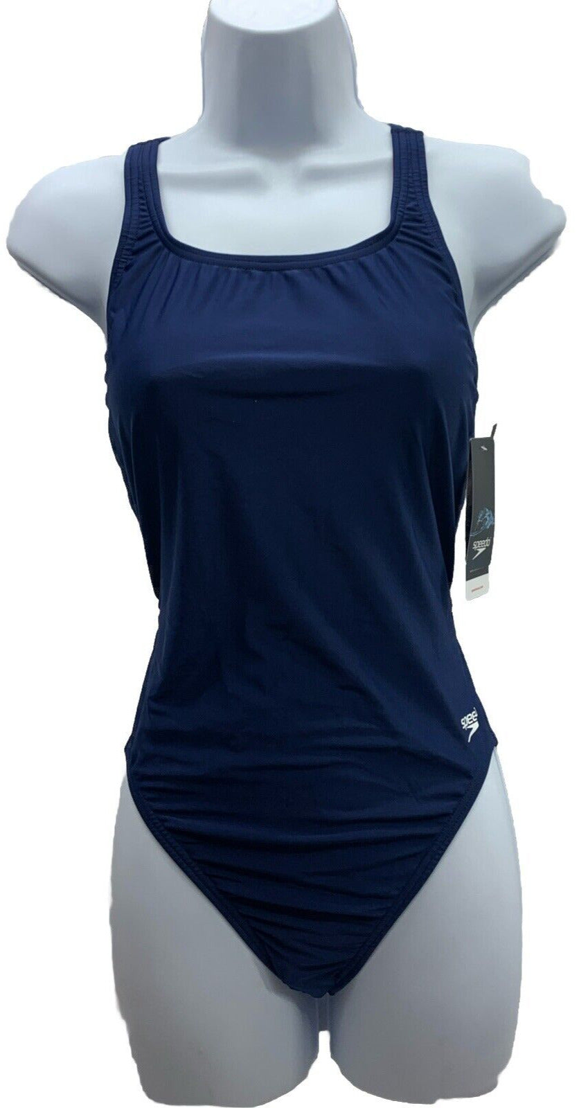 Speedo Womens Pro LT Color One Piece Super Pro Navy Blue Swimsuit Size 12/38 NWT
