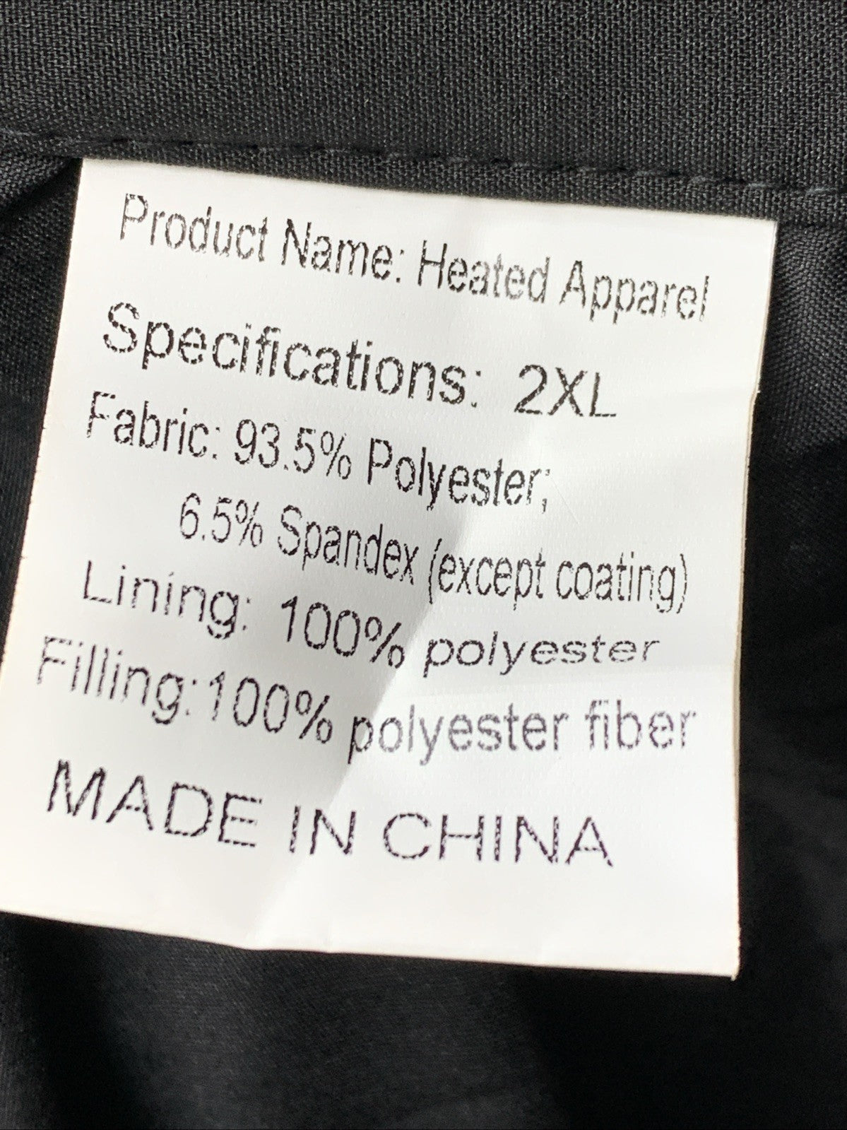 LOFINIMO Heated Jackets Hooded Black Size 2XL Long Sleeve with Heated Collar