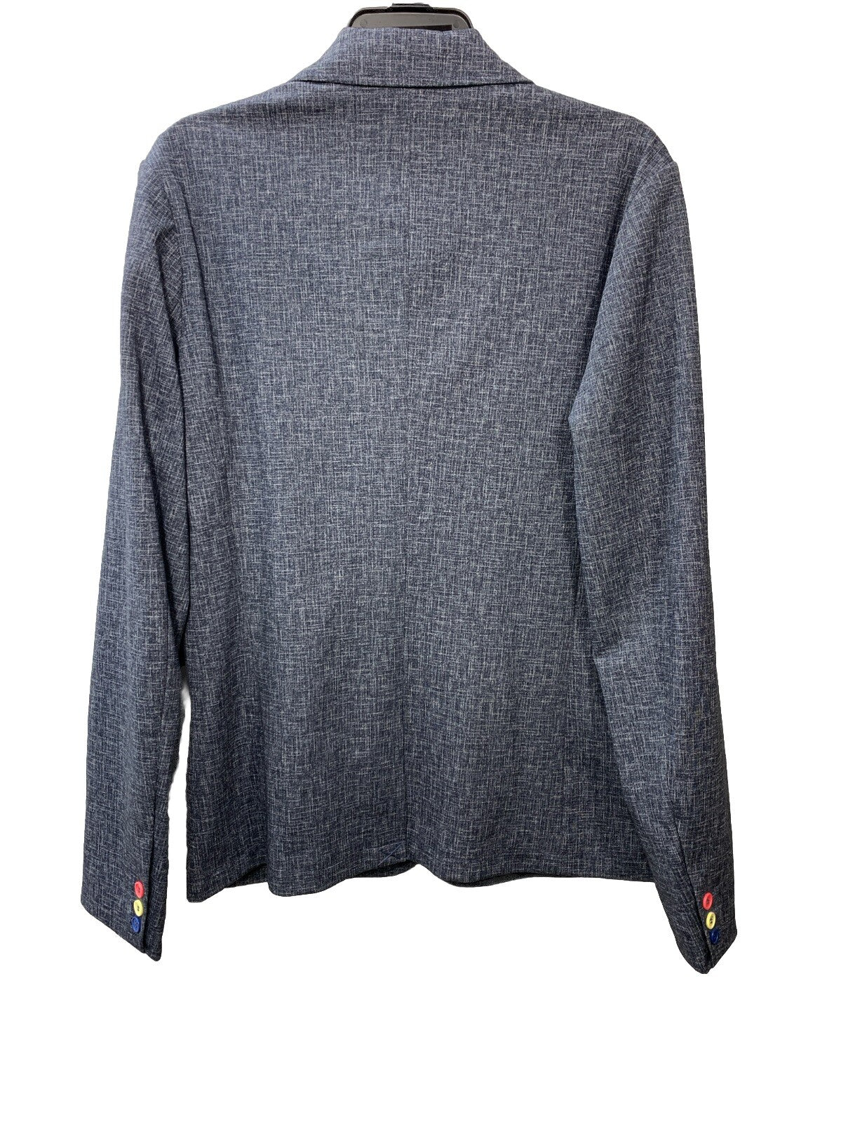 GUESS Boys' Knit Single Breasted Blazer Heather Blue 14 Long Sleeve L4RN04KC3H0