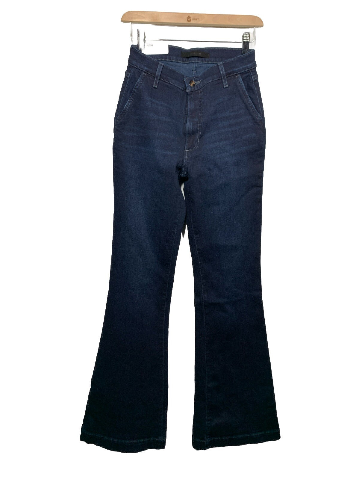 Joe's Women's The Molly High Rise Flare Jean Size 26 Long Pants Fitted Blue