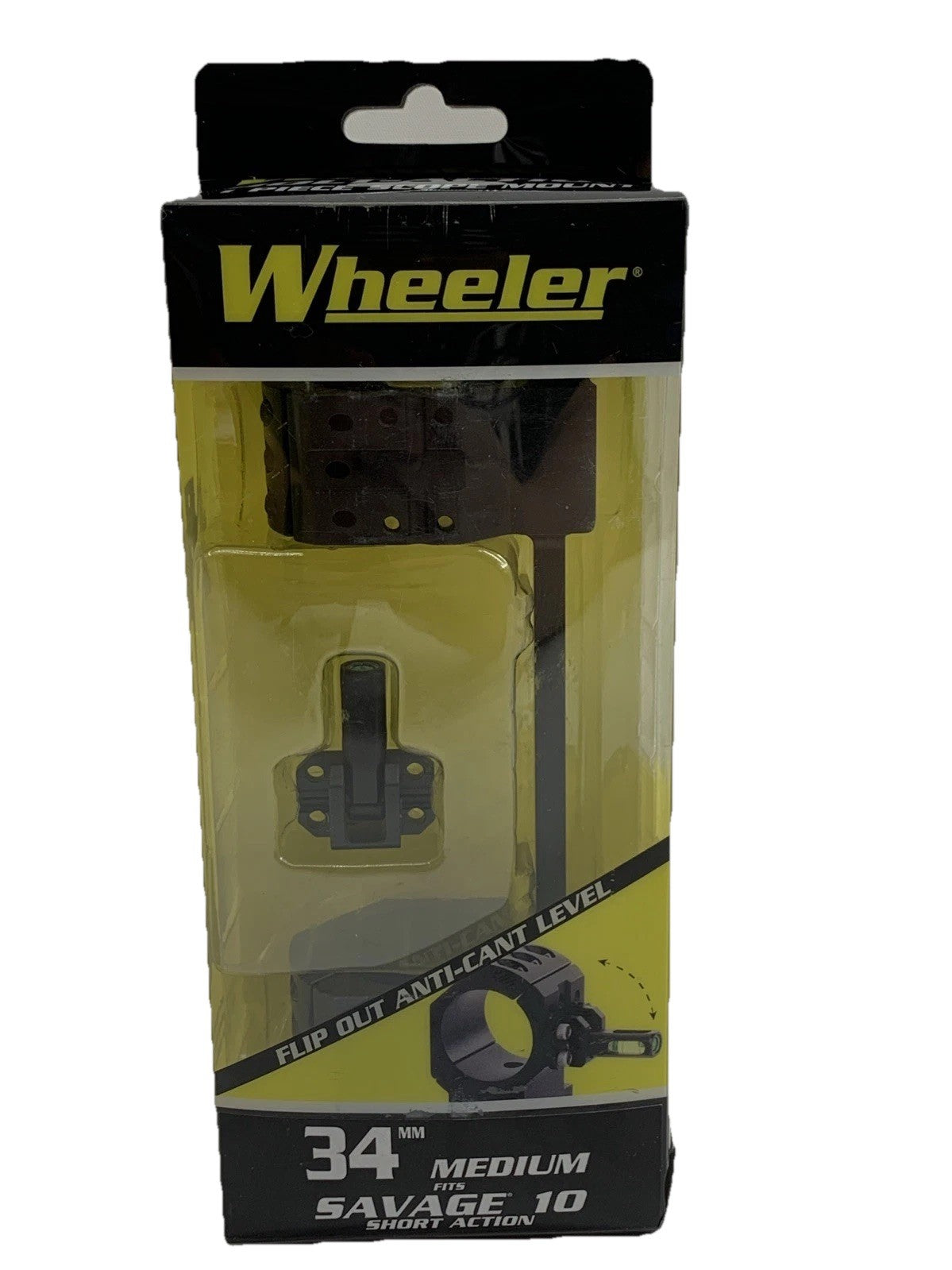 Wheeler 1-Piece Scope Mount 34 mm Medium fits Savage 10 Short Action Anti-Cant L