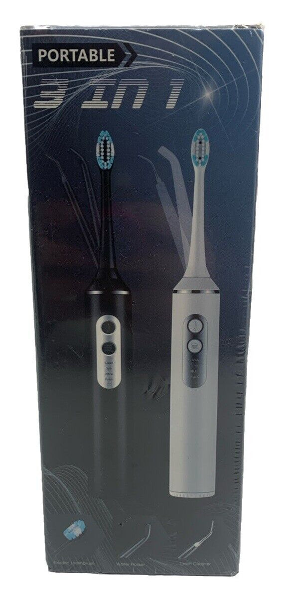 Toothbrush with Water Flosser Combo 3in1 Ultrasonic Toothbrush Dental Oral Irrig