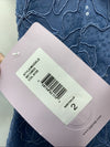 JS Collections Women's Melanie Short Cap Sleeve Midi Dress Size 2 Blue Casual