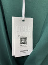Grace Karin Sleeveless Ruched Body-con Pencil Midi Belted Dress Size 18, Green