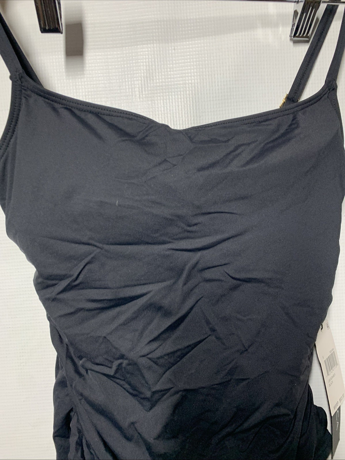 La Blanca Women's One Piece Swimsuit Island Goddess Shirred Side Bathing Size 8