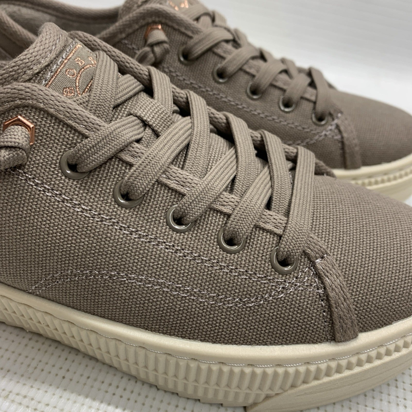 Skechers Bobs Copa Vegan Women Shoes Lace-up Sneaker 114640/TPE Low-top Size 6.5