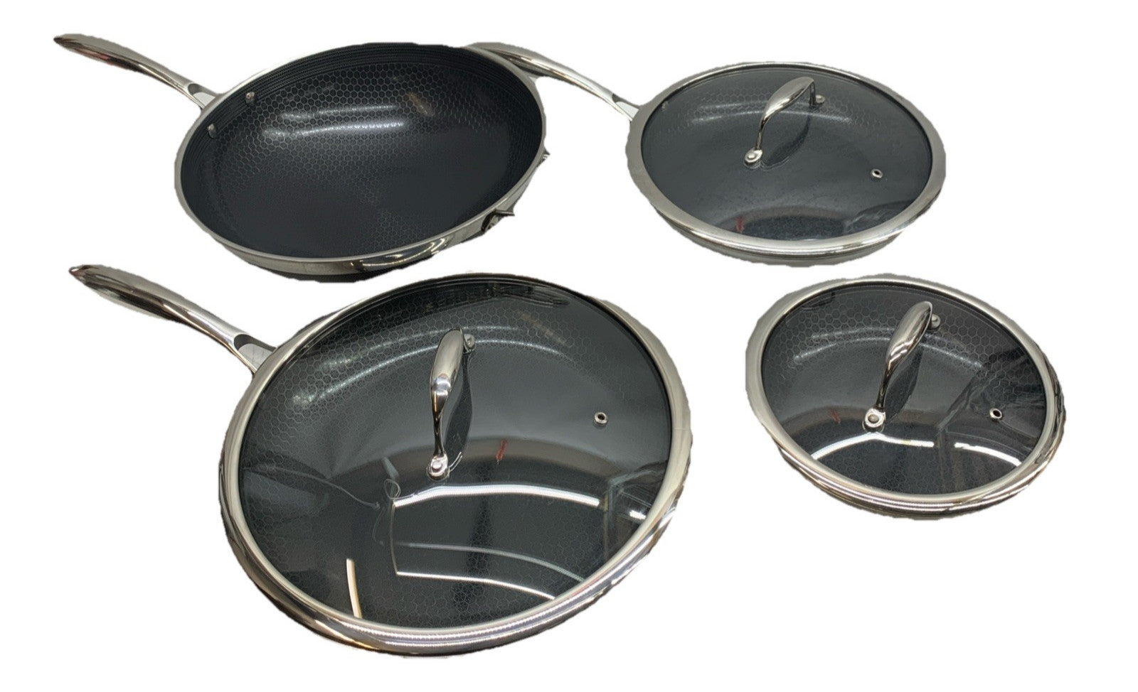 HexClad Nonstick 7-Piece Cookware Set, 8