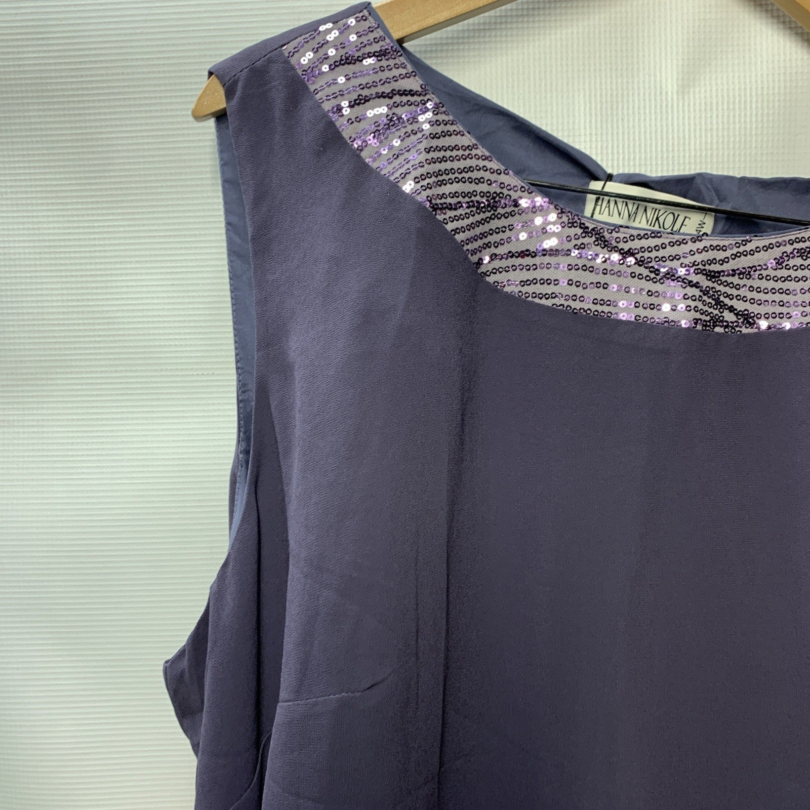 Hanna Nikole Plus Size Pant Suit 2 Piece Chiffon Set Ruffle Layers Size 24W