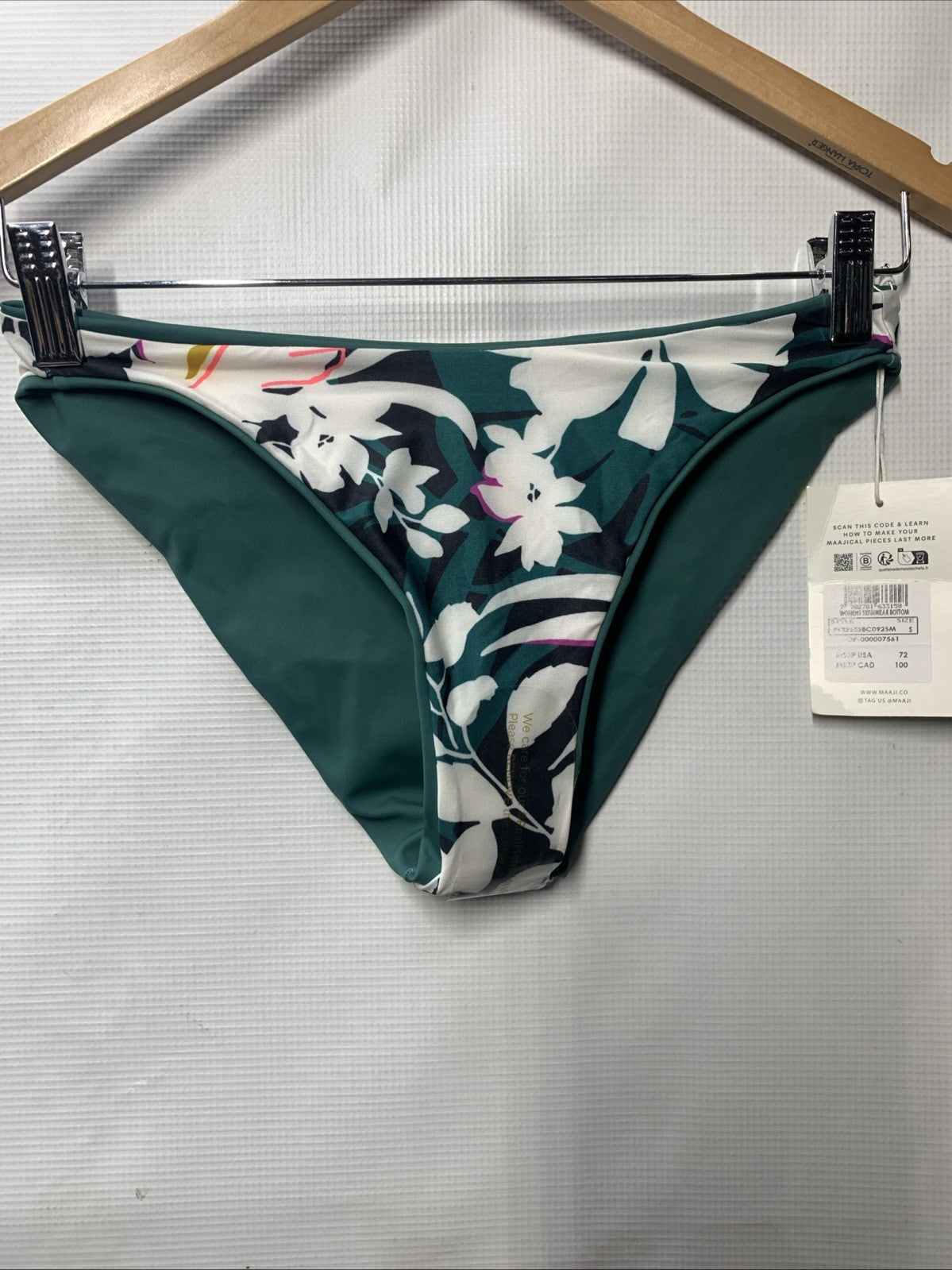 Maaji Reversible Bikini Bottom-Women's Standard Thin Side Signature Cut Size S