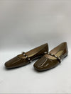 C.Paravano Mary Jane Women's Ballet Flats Brown Square Toe Pearl Strap Size 9.5