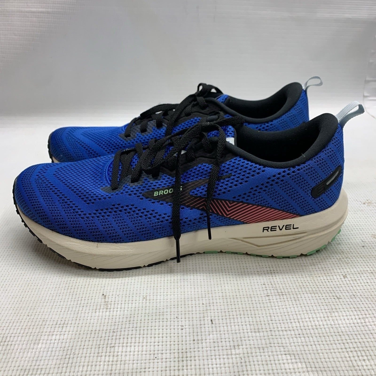 Brooks Revel 6 Men’s All-Day Responsive Shoes Blue/White Size 12 Lace-up Sneaker