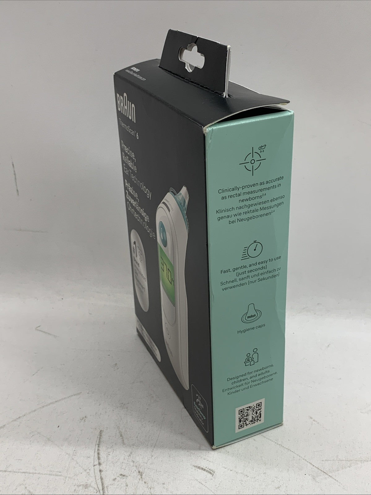 Braun ThermoScan 6 Digital Ear Thermometer IRT6515MNLA White for Adult/children