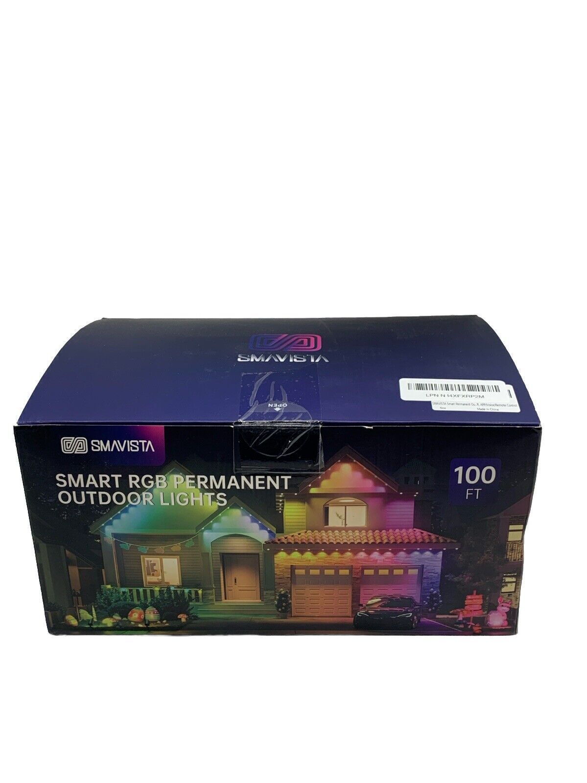 SMAVISTA Smart RGB Permanent Outdoor Lights AC100-240V 60W 100ft for Christmas