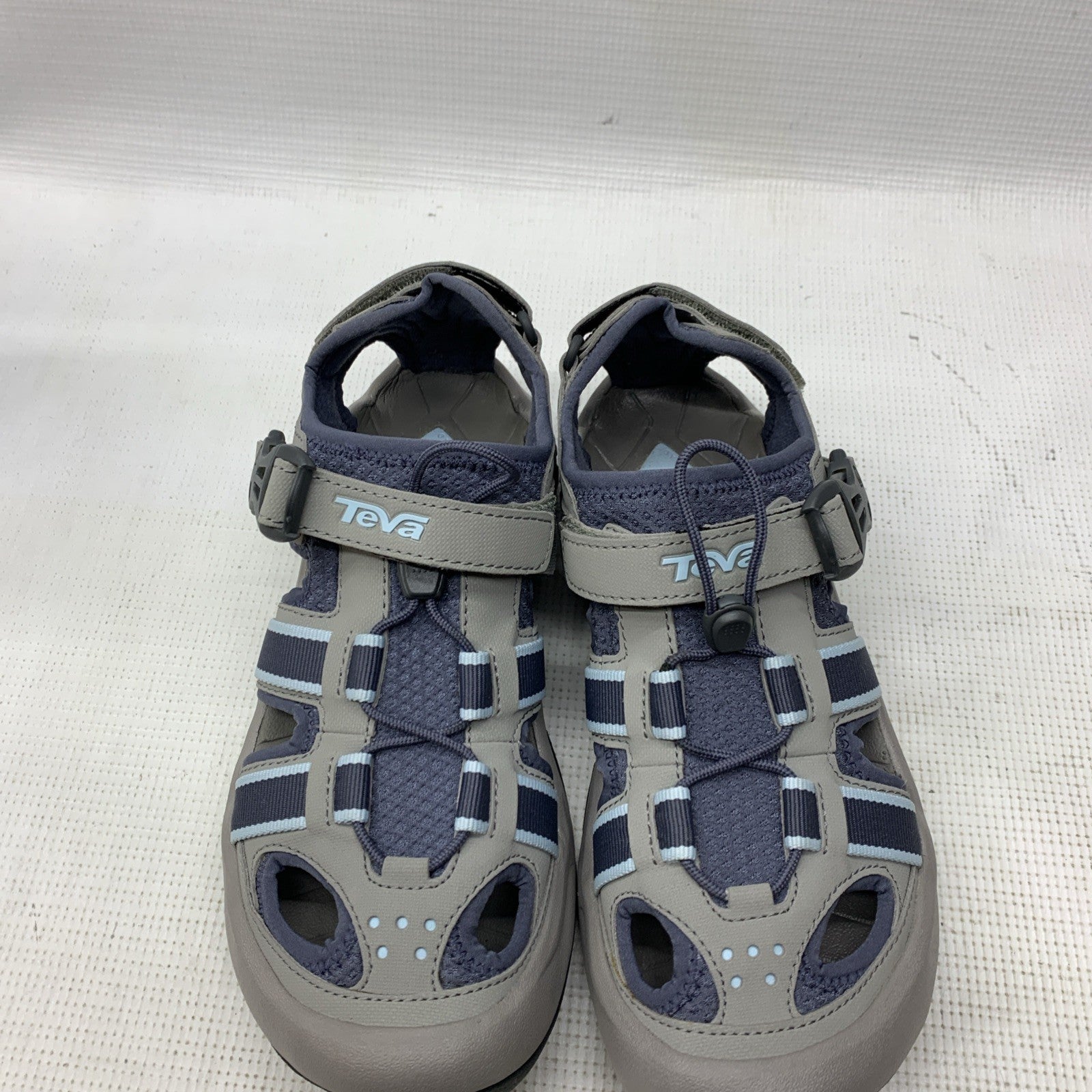 Teva 6154 Womens Omnium Hybrid Hiking Water Shoe Sandal Slate Hook & Loop Size 7