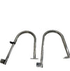 316 Stainless Steel 4 Step Marine Boat Folding Telescoping Ladder Yacht Ladder