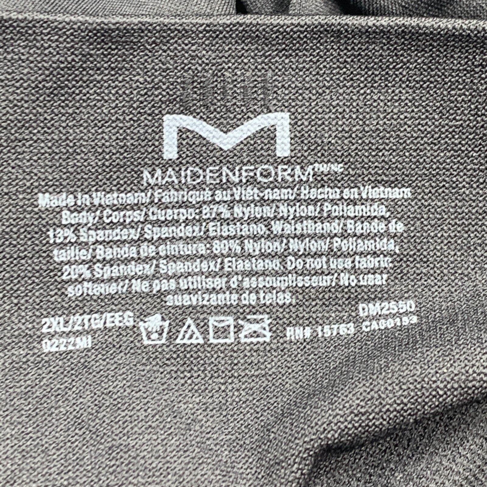Maidenform Women Slim Waisters Thigh Slimmer Ultra Control DM2550 Black Size 2XL