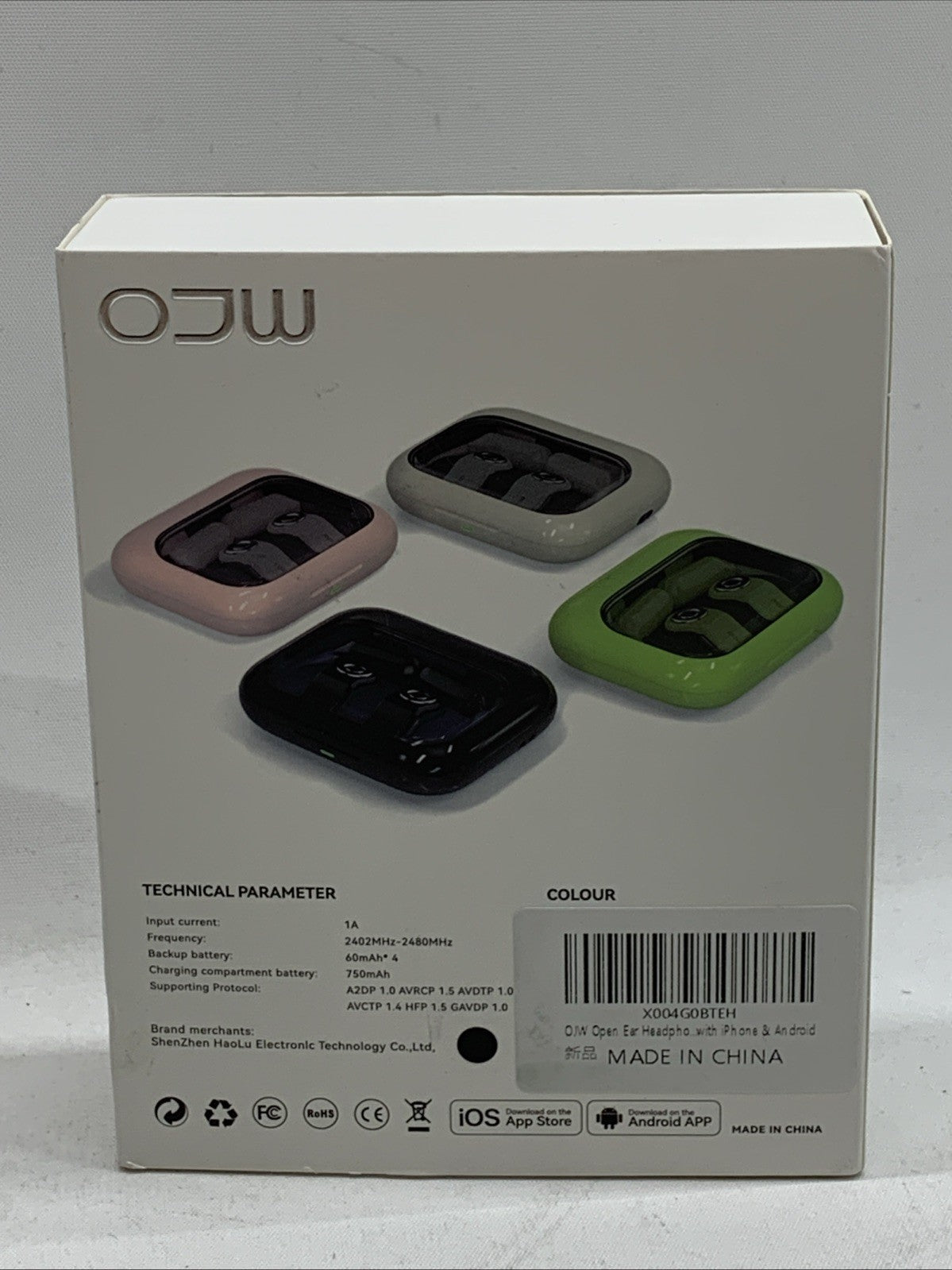 Open Ear Headphones, Wireless Power Earphones with Magnetic Detachable Battery