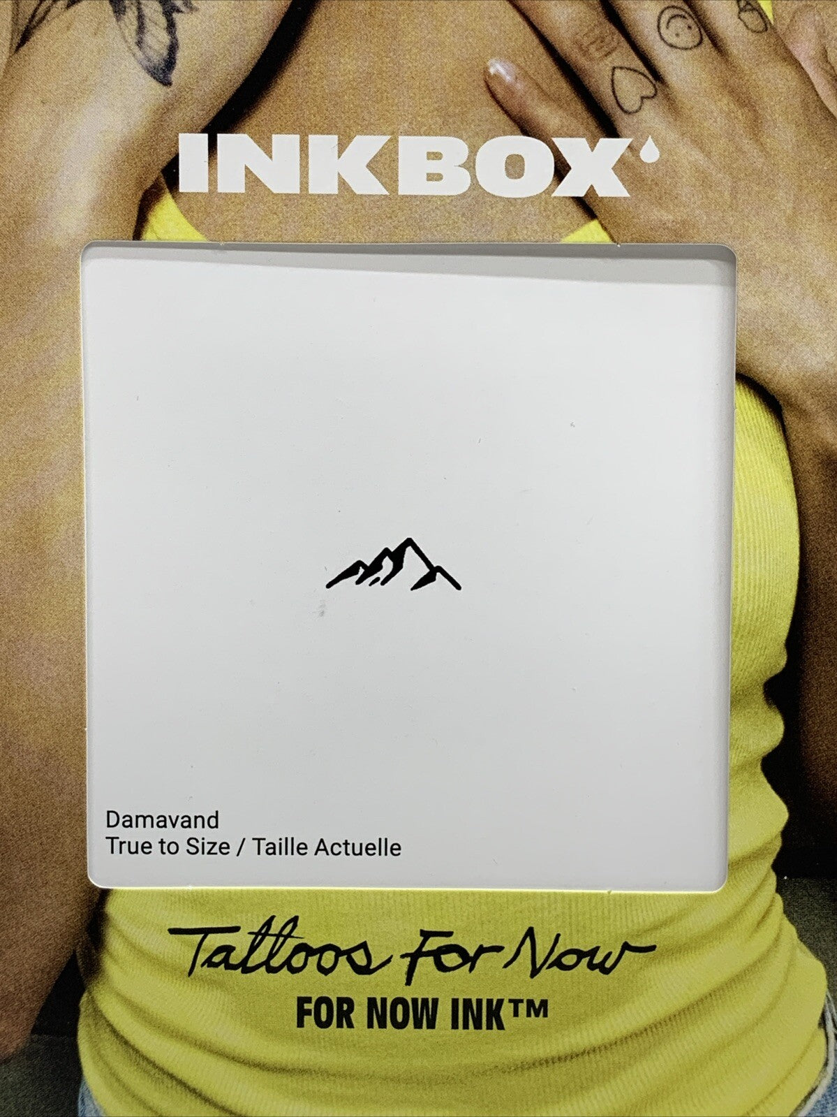 INKBOX Temporary Tattoo Water Resistant Lasts1-2 Weeks Small Mntn 1”x1” Lot Of 5