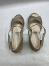 Touch Up Foster Womens' Heeled Sandals Gold 4679W Size 9W Hook & Loop Open Toe