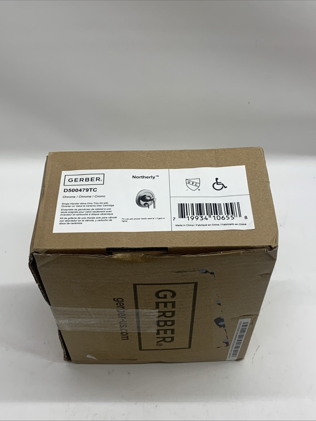 Gerber D500479TC Northerly Valve-Only Trim Kit Diverter on Valve 2 Handle Chrome