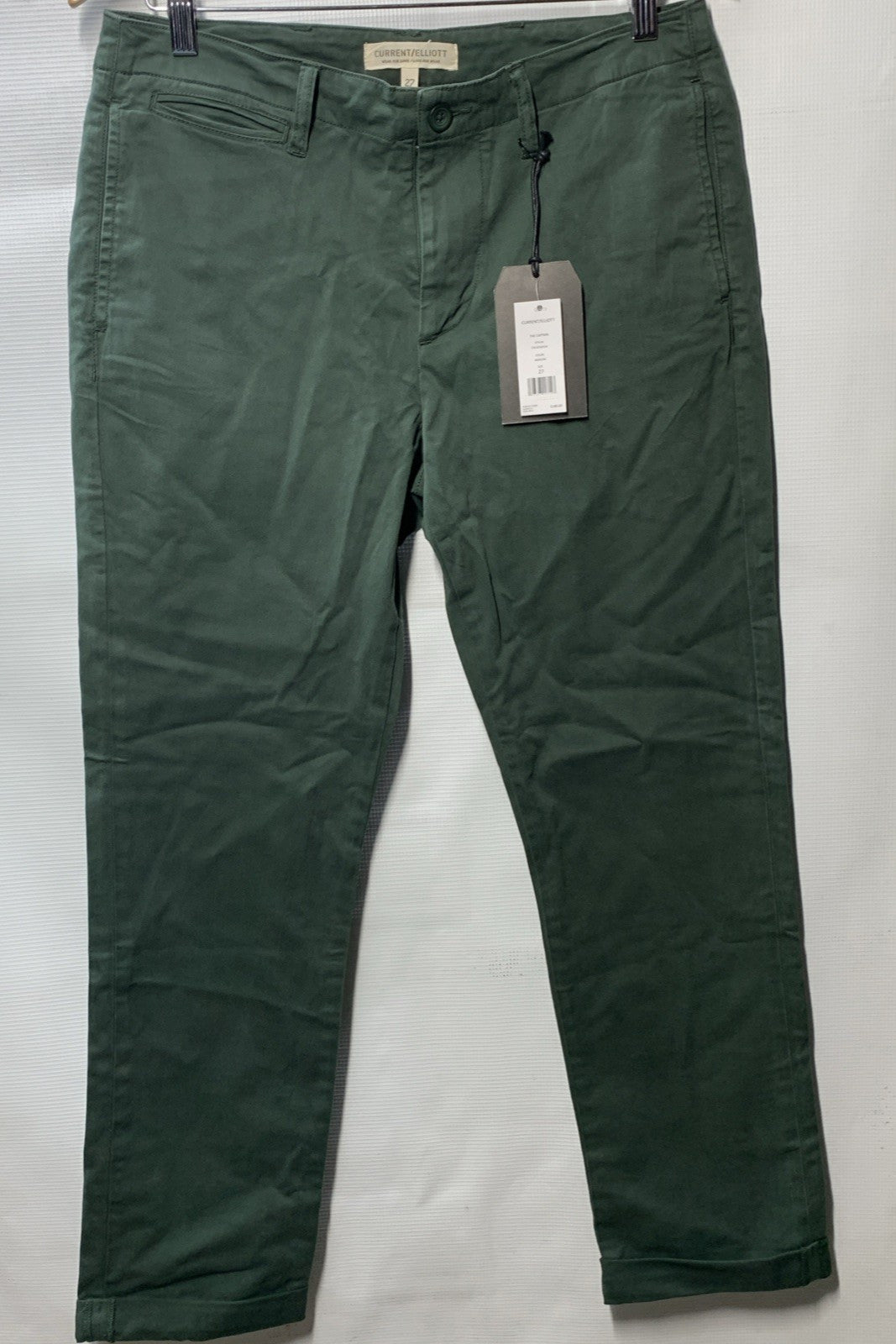 CURRENT/ELLIOTT Women's The Captain Trouser Long Pants CW10161D2A w/Pocket Sz 27