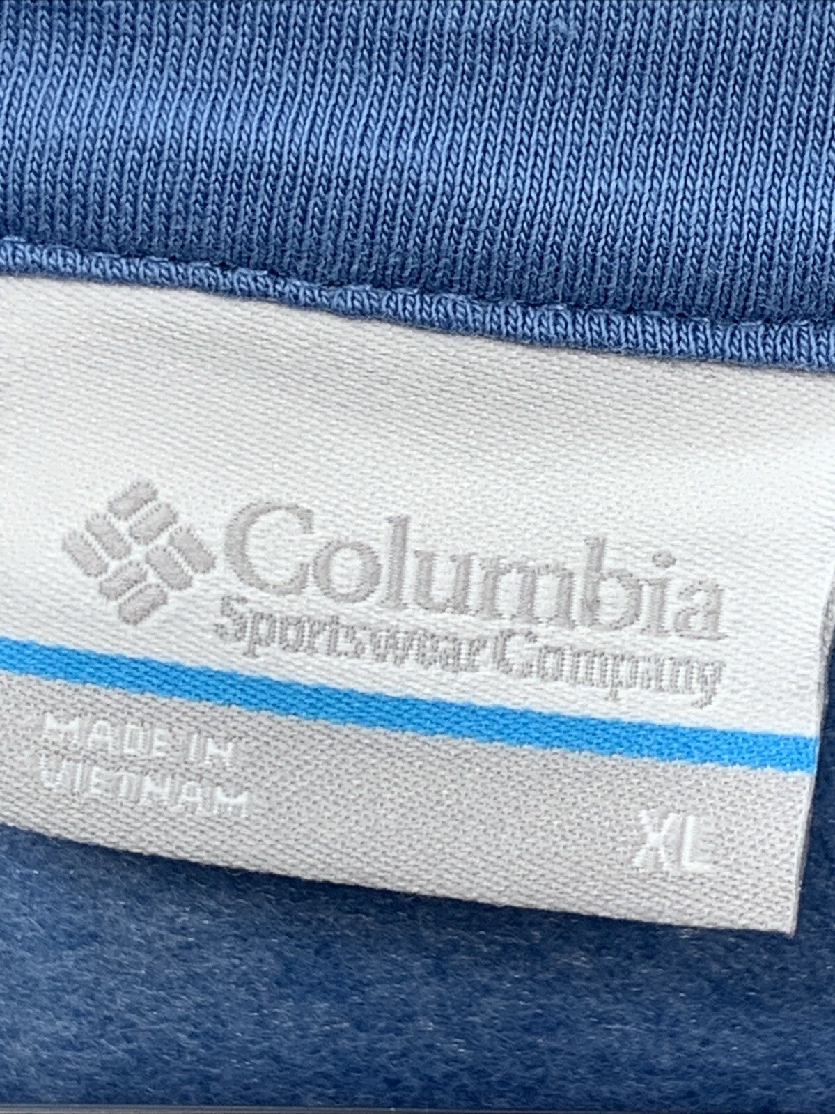 Columbia Men's Hart Mountain II Half Zip Sweatshirt Size XL Blue Long Sleeve