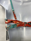 RELLECIGA Low Waisted Bikini Set Scoop Neck Cutout Two Piece Swimsuit Floral Med