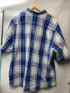 Wrangler Authentics Men's Short Sleeve Classic Plaid Woven Shirt Size 3XL/3TG