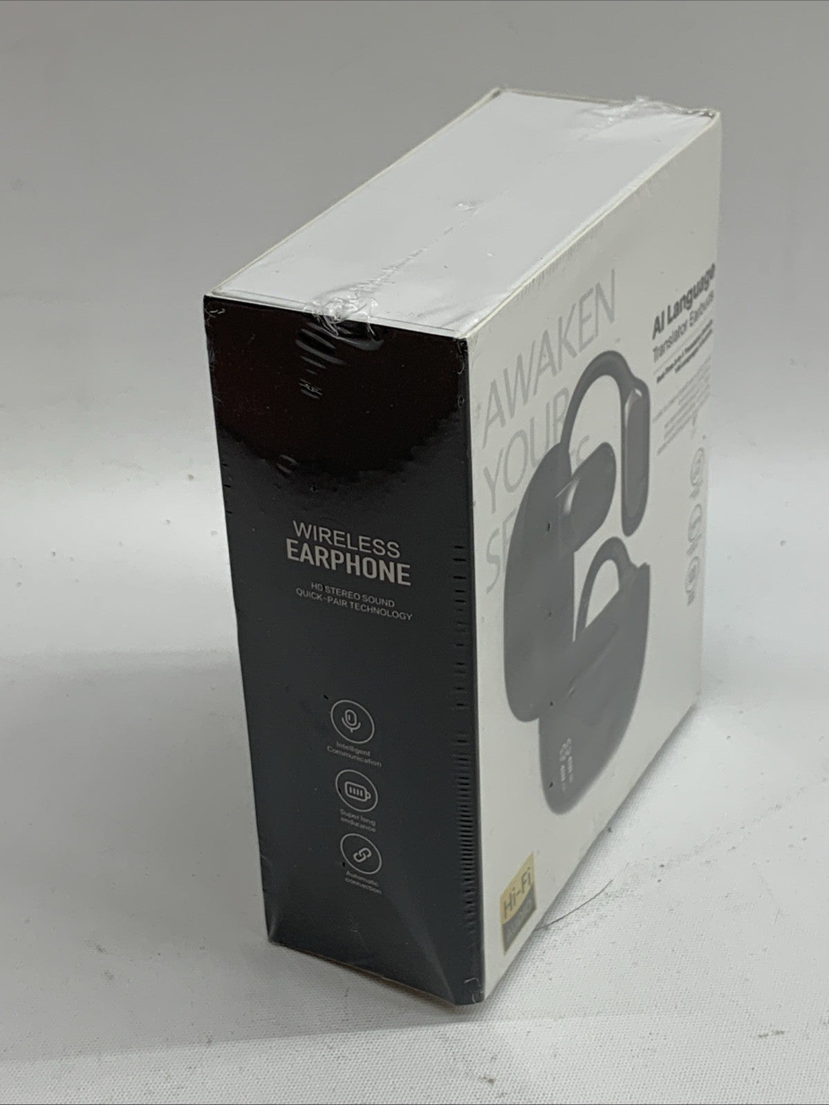 Ai Language Translation Earbuds Wireless Earphones Black Real-Time 3in1 144 Lang