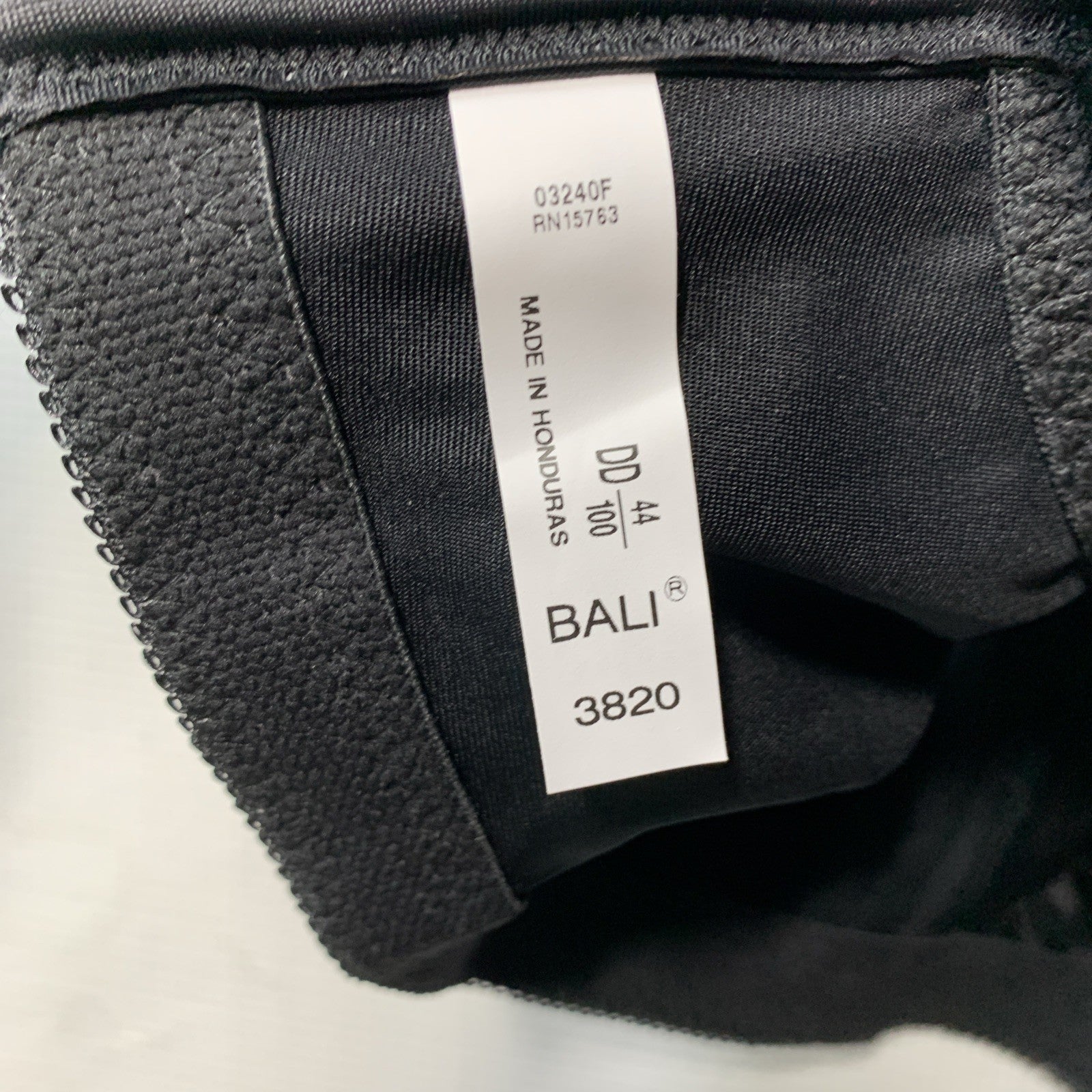 Bali Women's Double Support Full-Figure Wireless Bra DF3820 Black Size 44DD