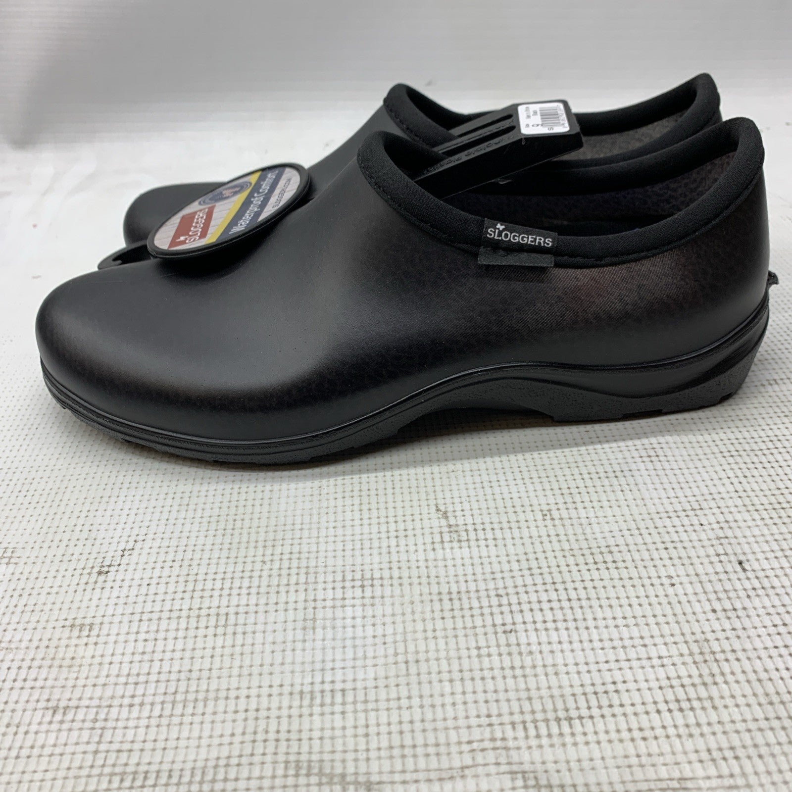 Sloggers 5301BK09 Garden/Rain Shoes Size Men's 9 Women's 11 Black Black Slip-on