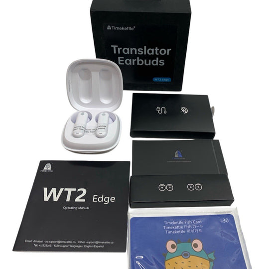 Timekettle WT2 EDGE Earbuds Translator Offline Language Earphones Device White