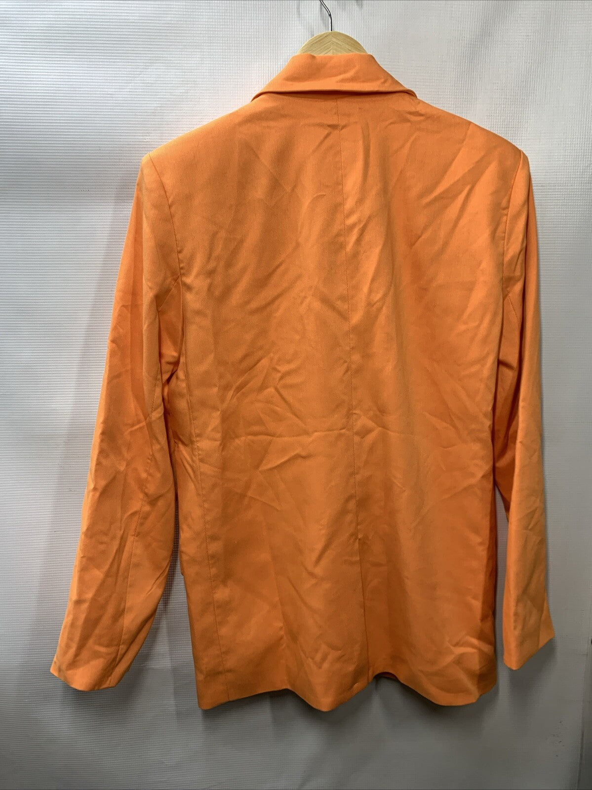 Steve Madden Kaira Blazer Women's Medium Bright Orange Lined Suit Jacket Size S