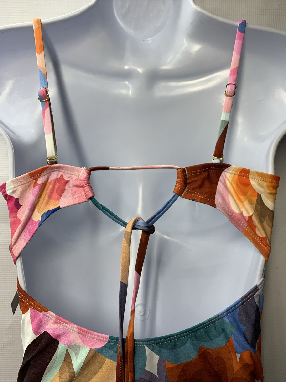 La Blanca Floral Rhythm Bandeau Mio (Multi) Womens Swimsuits One Piece Size 8