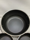 HexClad Hybrid Nonstick 6-Piece Pot Set 8, 3 & 2 Qt Pots with Cover Lids - USED