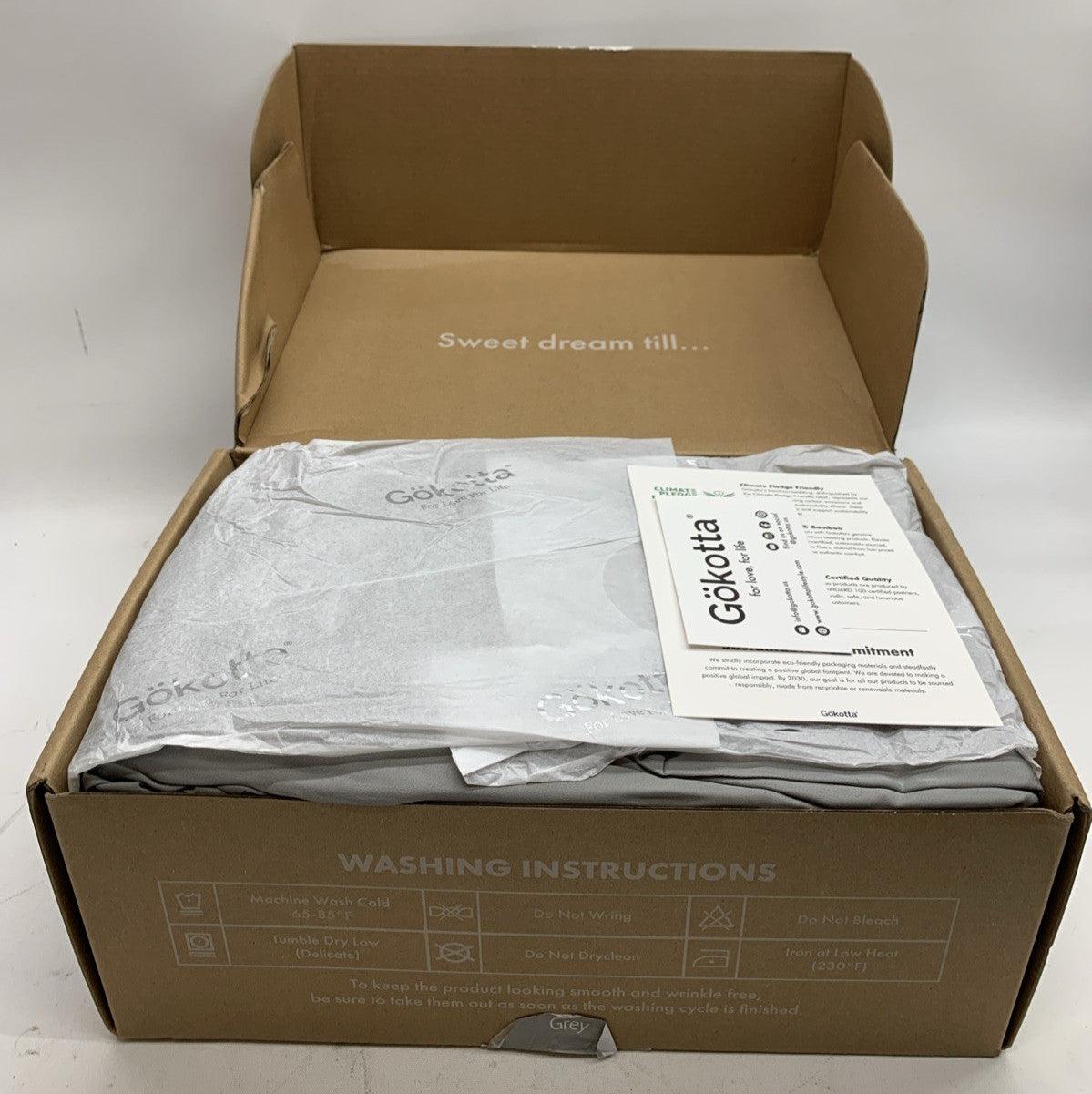 King Size Bamboo Sheets 4 Piece Sheet Set - 100% Rayon from Bamboo, Cooling Grey