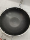 HexClad Hybrid Nonstick 12-Inch 2-Piece Cooking Wok Cookware w/Cover Lid - USED