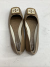 Tory BURCH Almond Flour 200 Georgia Ballet Goat Leather Size 6M Slip-on Shoes
