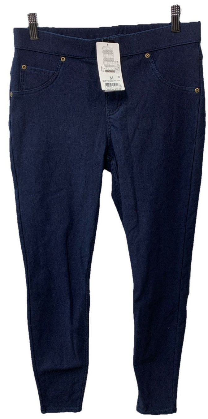 HUE Womens Ultra Soft Fleece Lined Denim Jeans Leggings Ink Wash Medium 79974