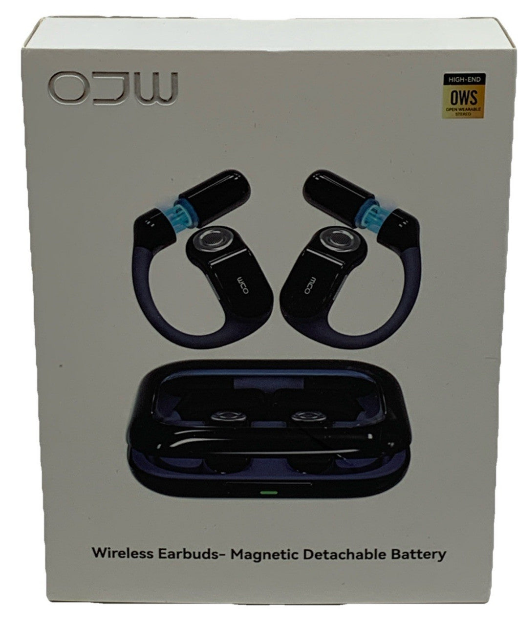 Open Ear Headphones, Wireless Power Earphones with Magnetic Detachable Battery