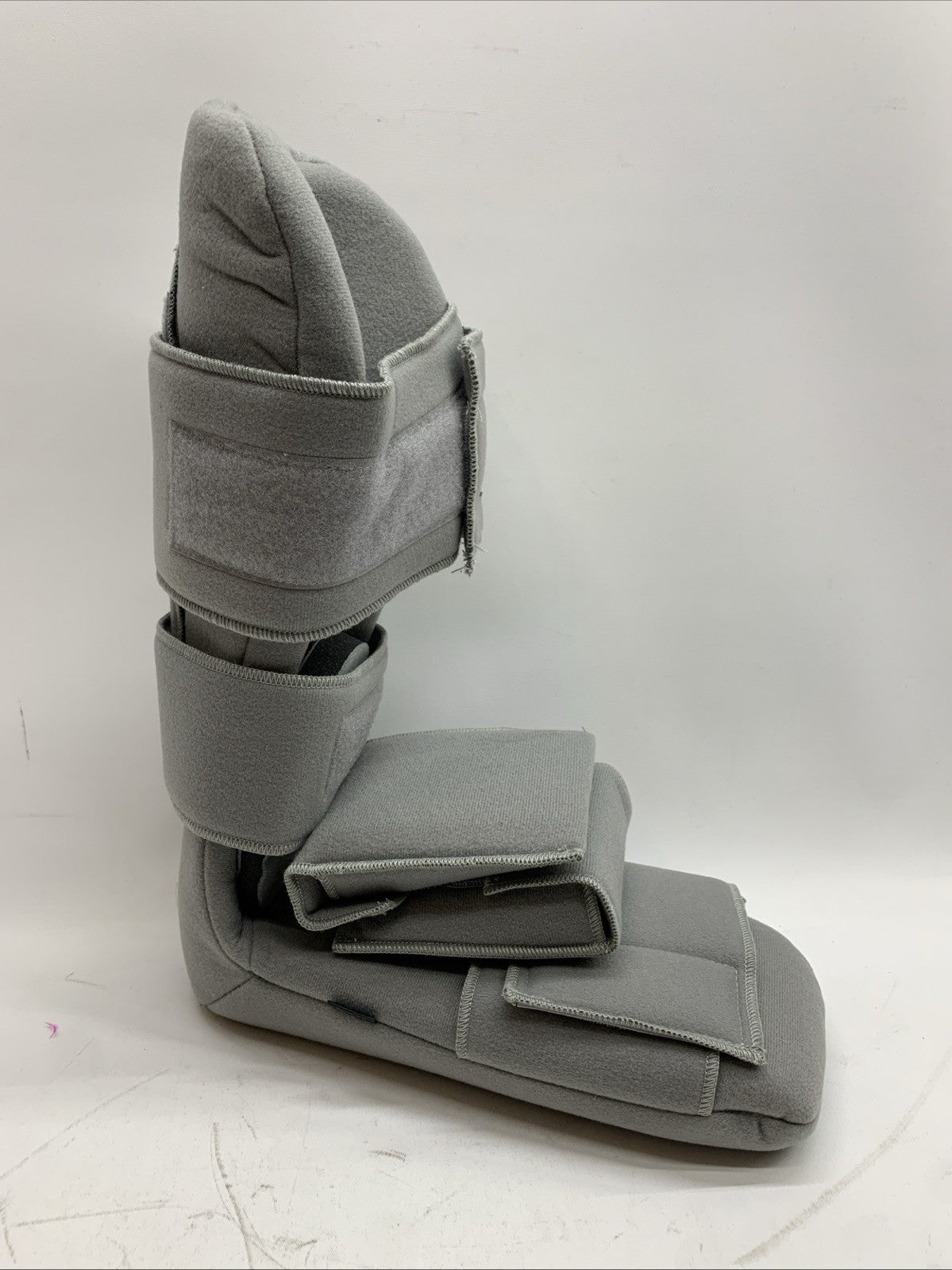 Leg Brace Support Splint Trigger Point Night Plus Stretch Wedges Soft Gray Large