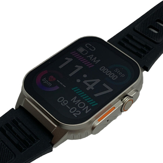 Welly Merck Smart Watch Black Touch Screen Fitness Tracker Pedometer Monitor