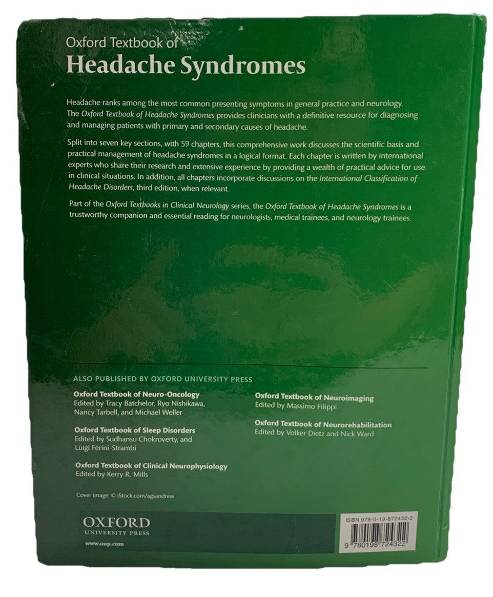 Oxford Textbook of Headache Syndromes by Ferrari, Haan, Charles, Dodick  - GOOD