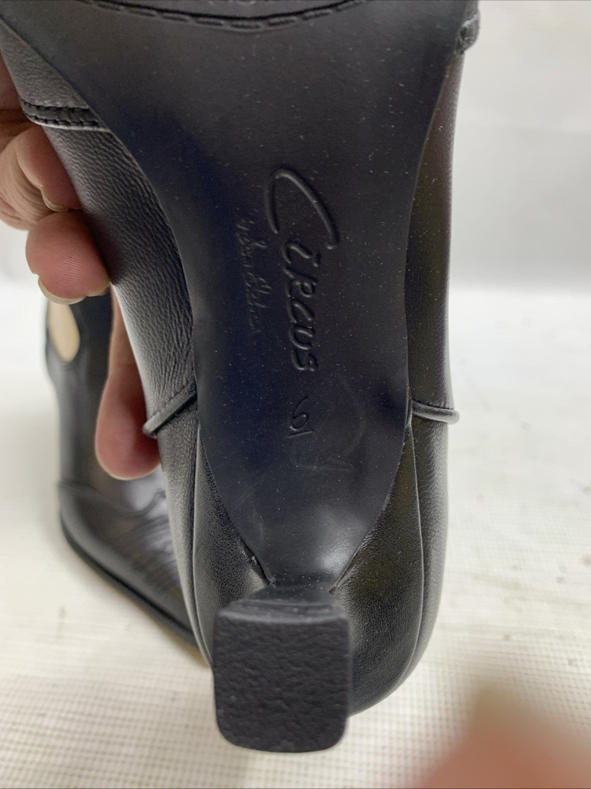 Circus NY by Sam Edelman Women's Yolanda Western Heel Boot Size 6 Black Vanilla