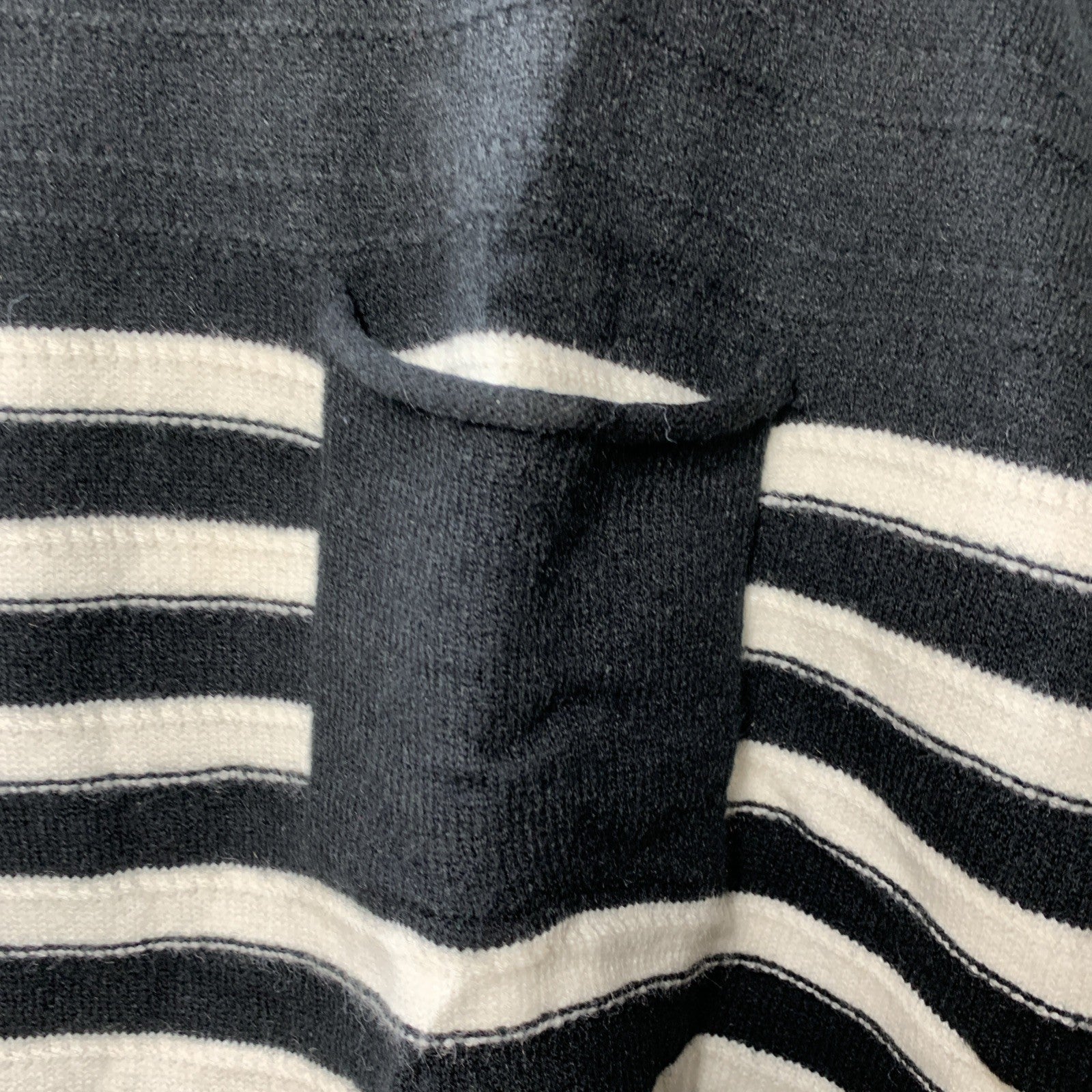 GRACE KARIN Striped Cap Sleeve Knit Sweater Crop Top Oversized Black/White 2XL