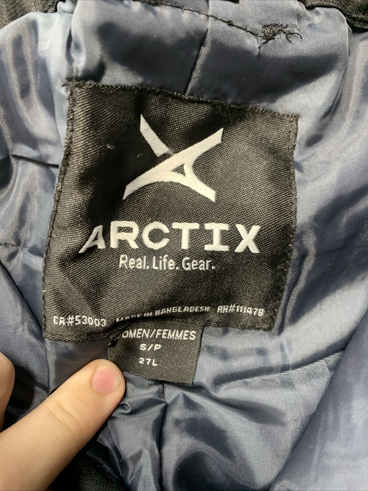 Arctix Women's Snow Sports Insulated Long Cargo Pants Size S 18427-00-S Black